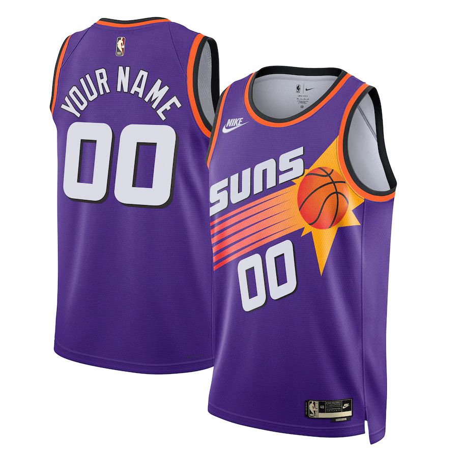 Men Phoenix Suns Nike Purple Classic Edition 2022-23 Custom Swingman NBA Jersey->phoenix suns->NBA Jersey